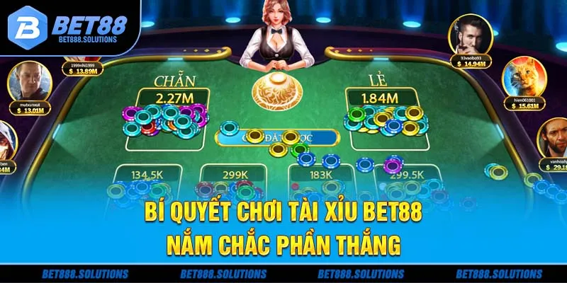 Bí quyết chơi tài xỉu Bet88 nắm chắc phần thắng