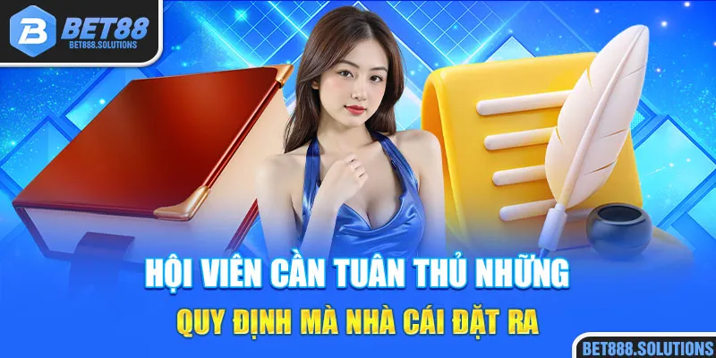 Hội viên cần tuân thủ những quy định mà nhà cái đặt ra